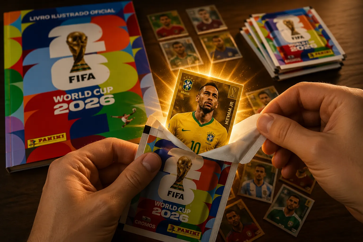Abrindo um pacotinho da Copa